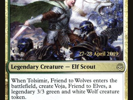 Tolsimir, Friend to Wolves [War of the Spark Prerelease Promos] Discount