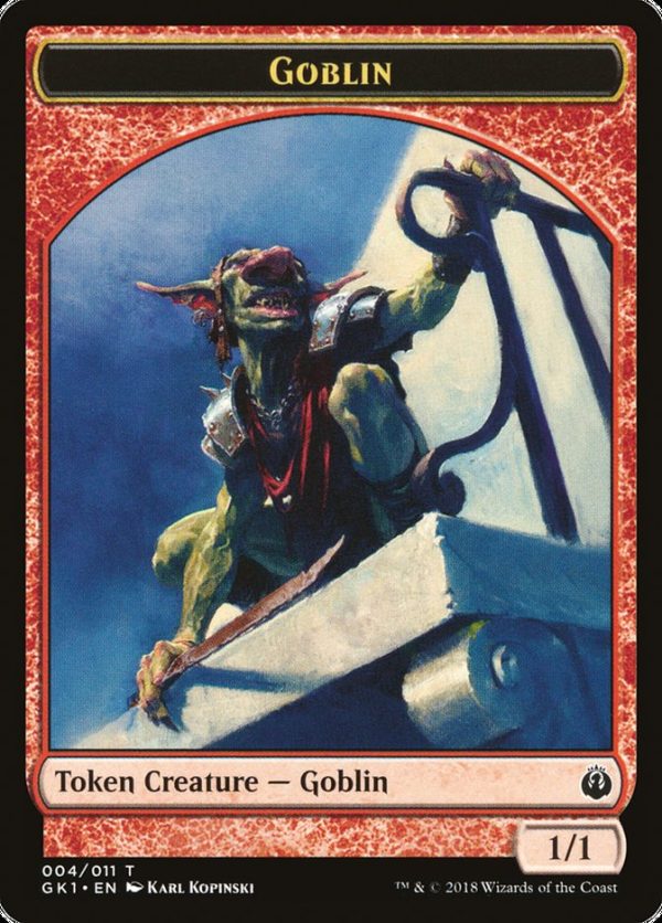 Weird    Goblin Double-Sided Token [Guilds of Ravnica Guild Kit Tokens] For Sale