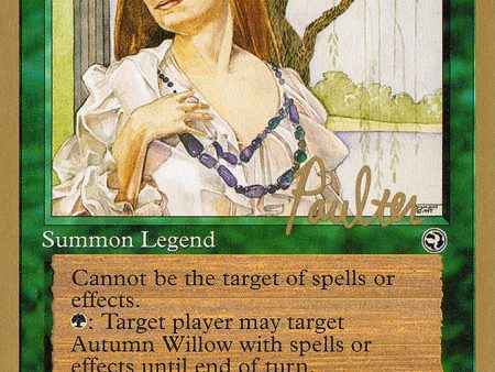 Autumn Willow (Preston Poulter) (SB) [Pro Tour Collector Set] For Sale