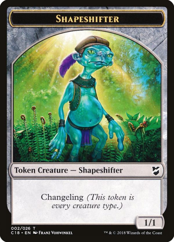 Zombie    Shapeshifter Double-Sided Token [Commander 2018 Tokens] Sale