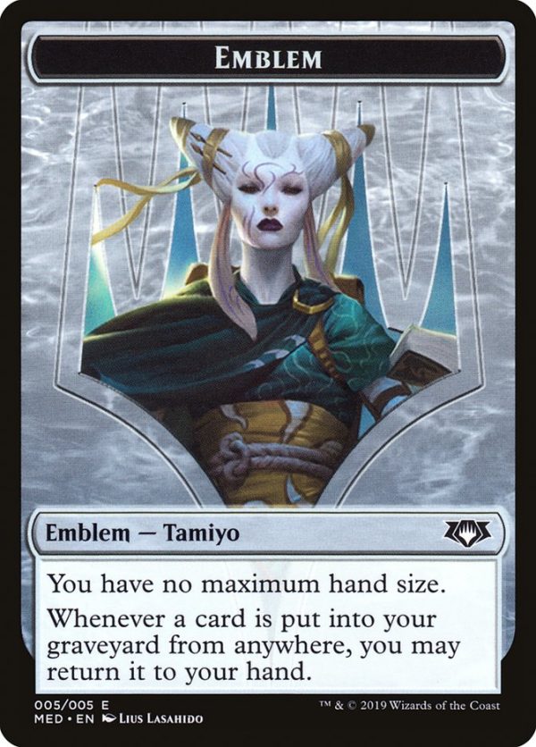 Tamiyo, the Moon Sage Emblem [Mythic Edition Tokens] Online Hot Sale