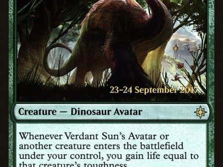 Verdant Sun s Avatar [Ixalan Prerelease Promos] For Sale