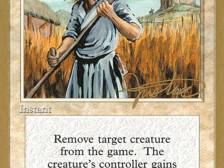 Swords to Plowshares (Mark Justice) [Pro Tour Collector Set] Cheap