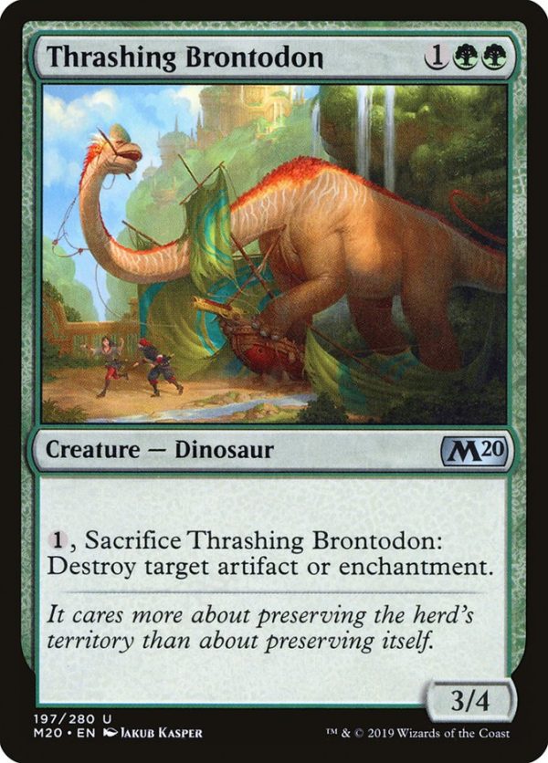 Thrashing Brontodon [Core Set 2020] Online Sale