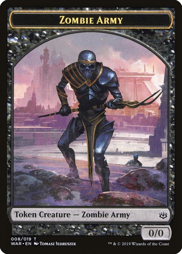 Zombie Army Token (008 019) [War of the Spark Tokens] Sale