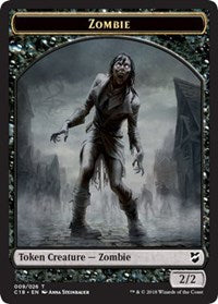 Zombie    Angel Double-Sided Token [Commander 2018 Tokens] Supply