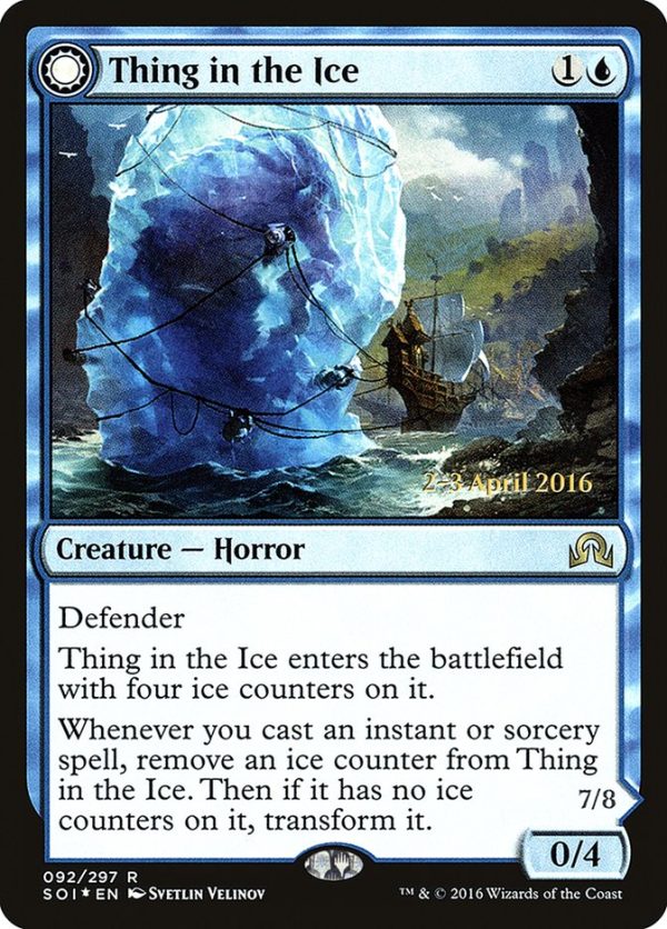 Thing in the Ice    Awoken Horror [Shadows over Innistrad Prerelease Promos] Sale