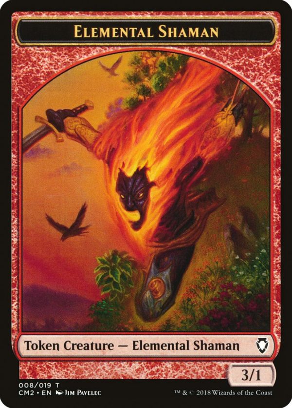 Elemental Shaman Token [Commander Anthology Volume II Tokens] Fashion