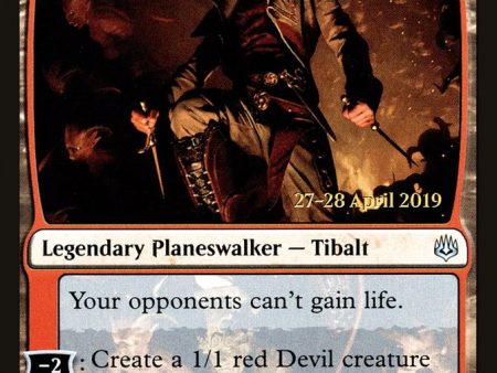 Tibalt, Rakish Instigator [War of the Spark Prerelease Promos] Supply